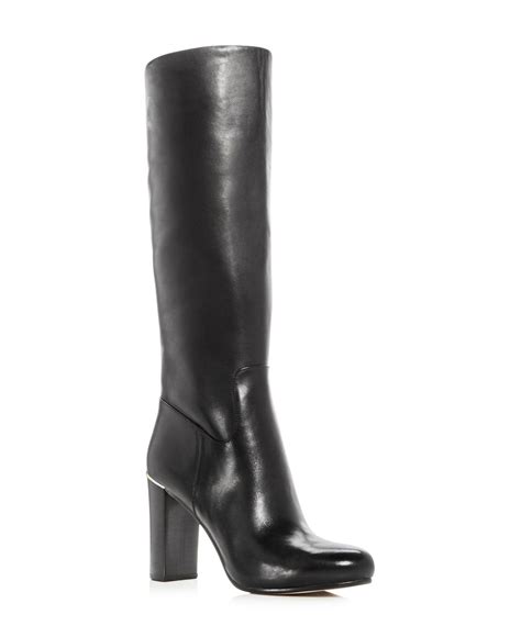 leather boots michael kors|Michael Kors boots high heel.